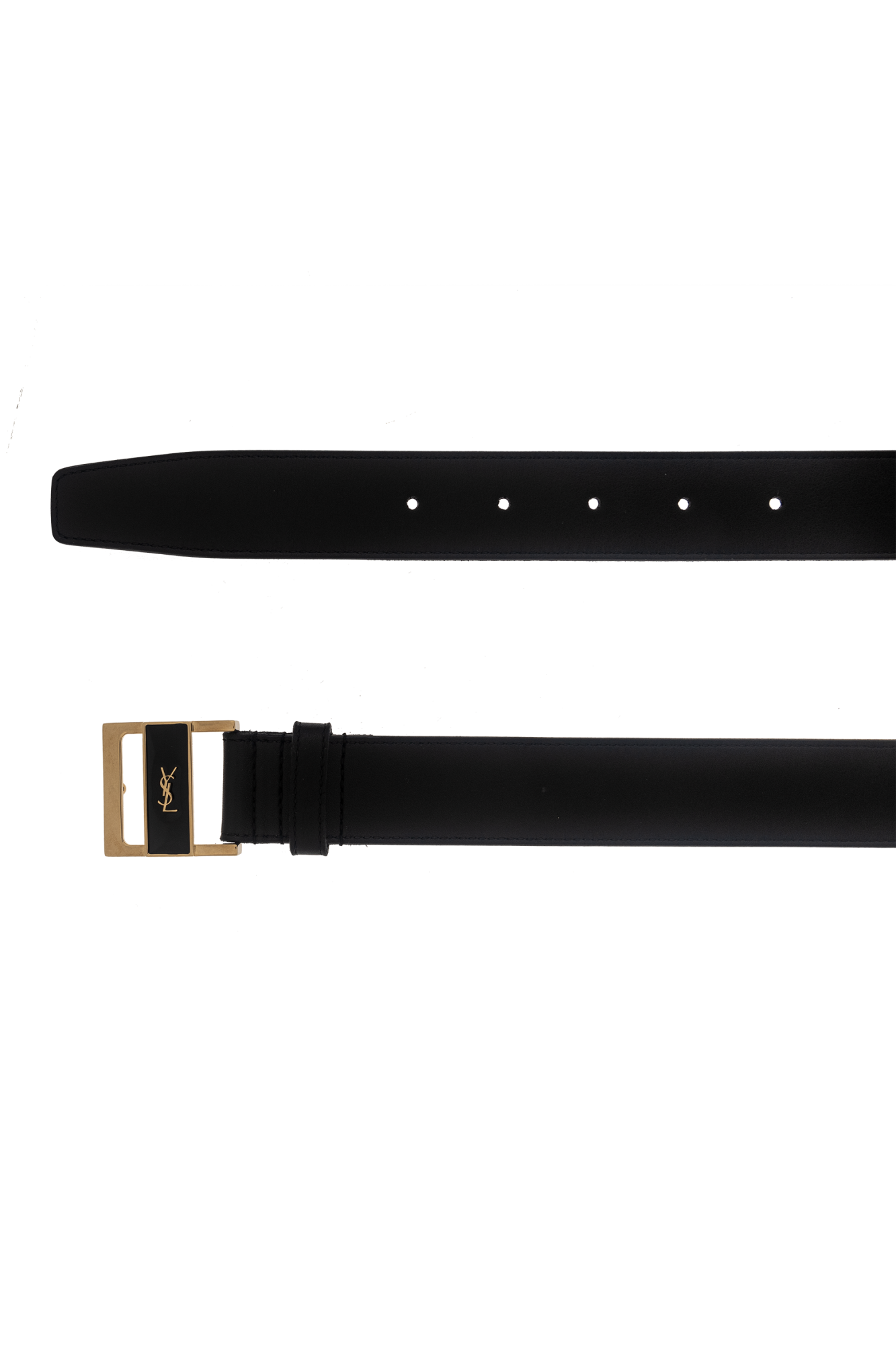 【関税&送料込】Saint Laurent Belt CASSANDRE THIN BELT WITH SQUARE BUCKLE IN BOX SAINT LAURENT